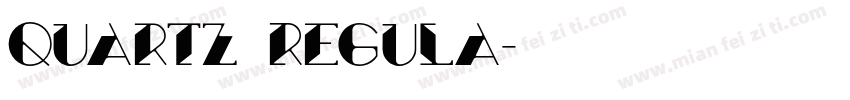 Quartz Regula字体转换